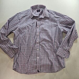 UNTUCKit XL 100% Cotton Plaid Button Down Shirt